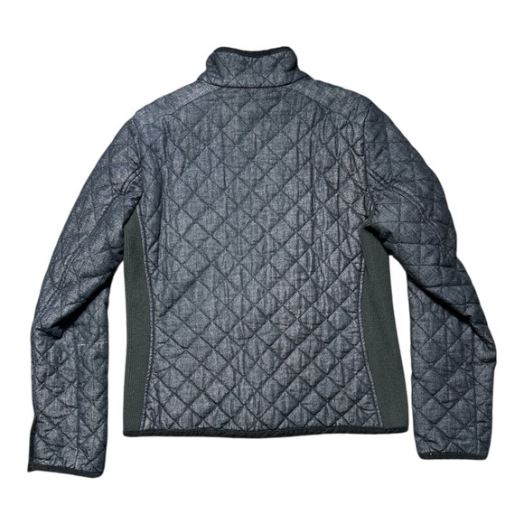 Women's M Lauren‎ Ralph Lauren Denim Quilted Jacket Snap Button - Picture 2 of 10